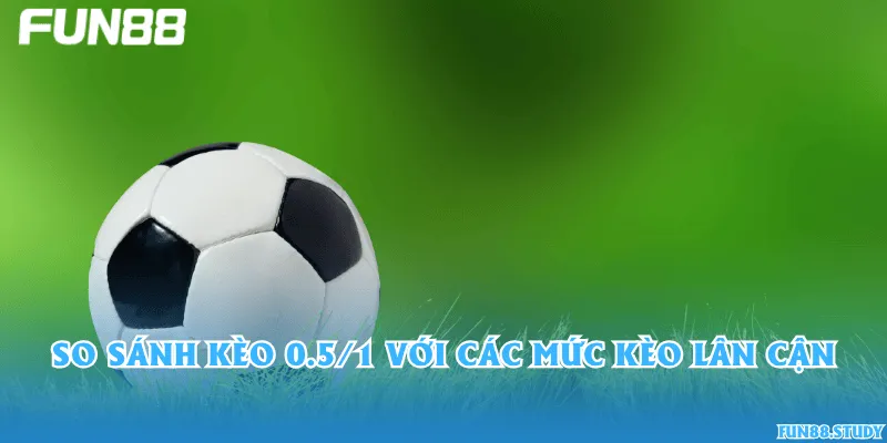 So sánh kèo 0.5/1 với các mức kèo lân cận